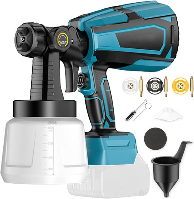 Cordless High Pressure Airless Spray Gun Paint Sprayer For Makita 18V Battery