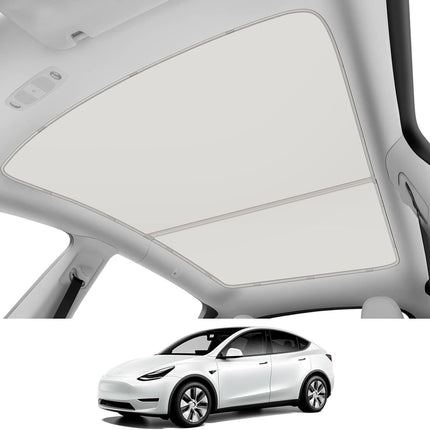 Tesla Model Y Sunshade Sun Roof Shade Sunroof UV Film Window Cover Ice Crystals