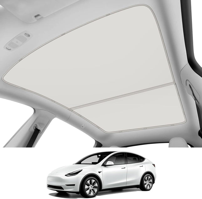 Tesla Model Y Sunshade Sun Roof Shade Sunroof UV Film Window Cover Ice Crystals