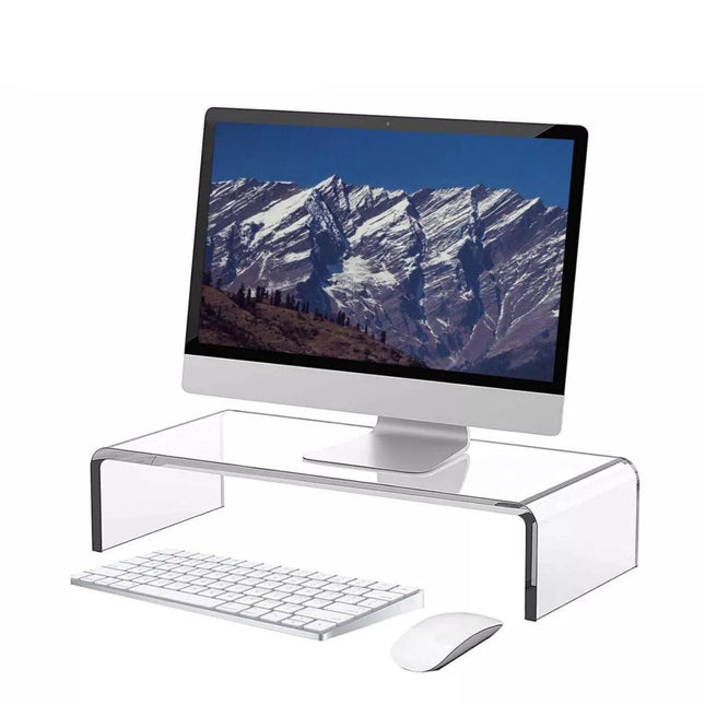 Acrylic Laptop Stand Monitor Stand Transparent Desktop Computer Stand Desktop~S