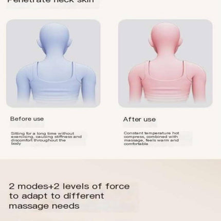 Neck Massager Back And Shoulder Rechargeable Heat Pain Relief 5D Massage