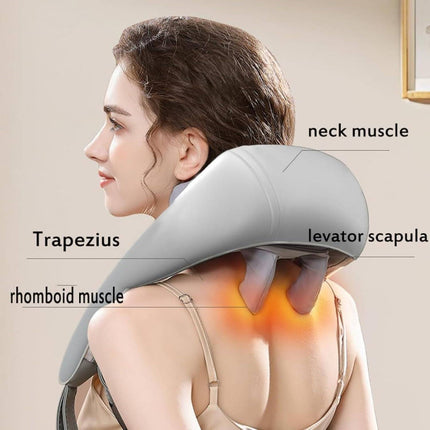Neck Massager Back And Shoulder Rechargeable Heat Pain Relief 5D Massage