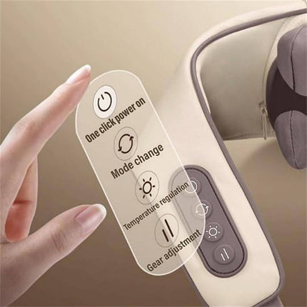 Neck Massager Back And Shoulder Rechargeable Heat Pain Relief 5D Massage