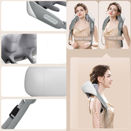 Neck Massager Back And Shoulder Rechargeable Heat Pain Relief 5D Massage