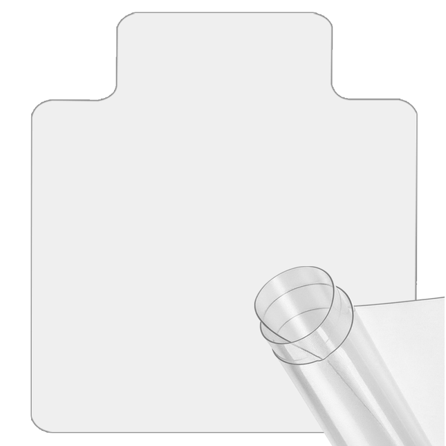 Chair Mat for Hard Floor ( Non-Carpet ) Protectors PVC Home Office Room Computer Work Mats