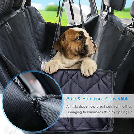 Premium Waterproof Pet Cat Dog Back Car Seat Cover Hammock with Zipper