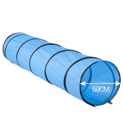 Dog Tunnel Pet Agility Training Exercise Chute 5.5M & Carry Bag