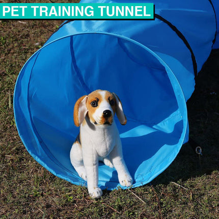 Dog Tunnel Pet Agility Training Exercise Chute 5.5M & Carry Bag