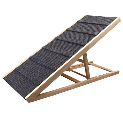 Dog Pet Ramp Adjustable Height Foldable Stairs Steps For Bed Sofa Car
