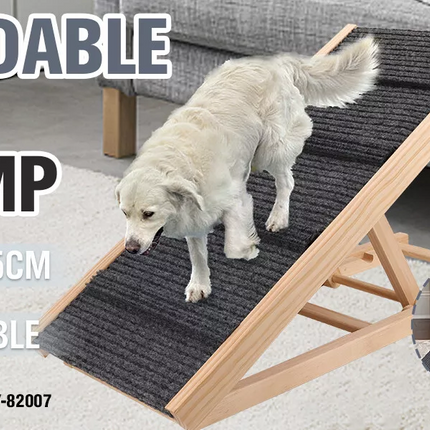 Dog Pet Ramp Adjustable Height Foldable Stairs Steps For Bed Sofa Car