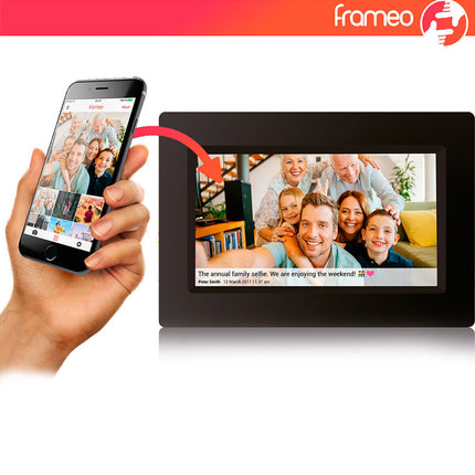 10.1Inch Frameo Digital Photo Frames 1280x800 Album IPS Touch Screen WIFI 32G~Black