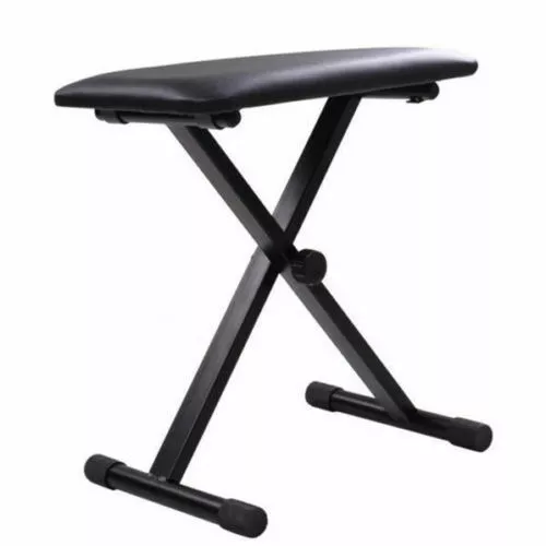 Portable Piano Stool Adjustable Music Keyboard Stand Seat Folding Bench Chair