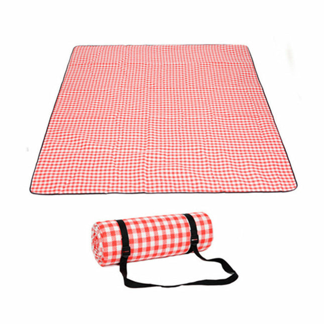 2mx2m Large Picnic Blanket Mat Premium Cashmere Rug Waterproof Outdoor