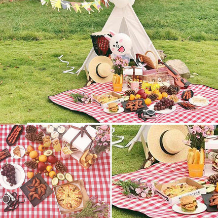 2mx2m Large Picnic Blanket Mat Premium Cashmere Rug Waterproof Outdoor