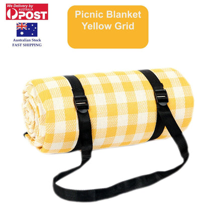 2mx2m Large Picnic Blanket Mat Premium Cashmere Rug Waterproof Outdoor