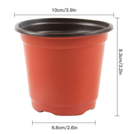 100x Plastic Plant Flower Garden Pots Nursery Seedlings Pot Growing Container