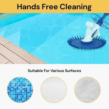 Pool Set Swimming Pool Cleaner Floor Climb Wall Automatic Vacuum Auto Pool