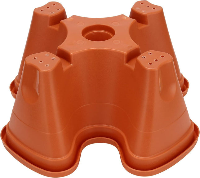 Stackable 5-Tier Stacking Planters with tray Flow Grid System Vertical