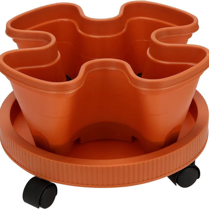 Stackable 5-Tier Stacking Planters with tray Flow Grid System Vertical