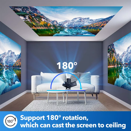Smart 4K Projector 5G WiFi Bluetooth LED HD HDMI USB Android Home Office Theater
