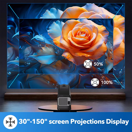 Smart 4K Projector 5G WiFi Bluetooth LED HD HDMI USB Android Home Office Theater