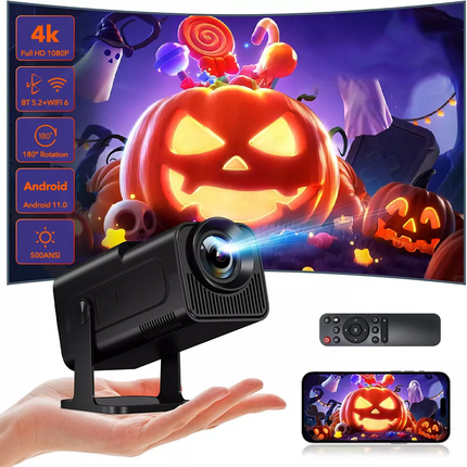 Smart 4K Projector 5G WiFi Bluetooth LED HD HDMI USB Android Home Office Theater