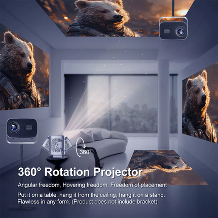 Smart 5G WiFi Bluetooth Mini Projector  LED Home Cinema Android & IOS