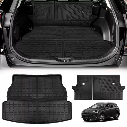 TPE Floor Mats Boot Cargo Mat Set Fit For Toyota RAV4 RAV-4 2019-2024