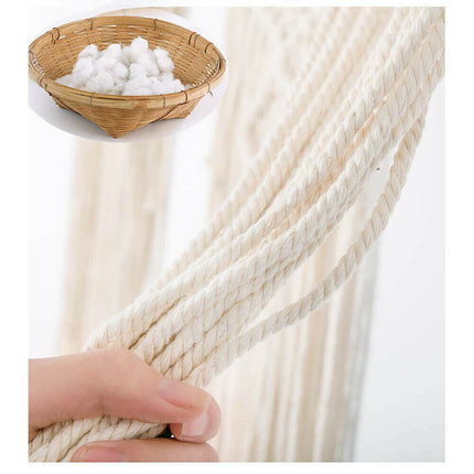 Set of 5 Macrame Plant Hangers Cotton Rope Hanging Planters Set Flower Pots Holder Stand with 6 Hooks for Indoor Outdoor Home Decor