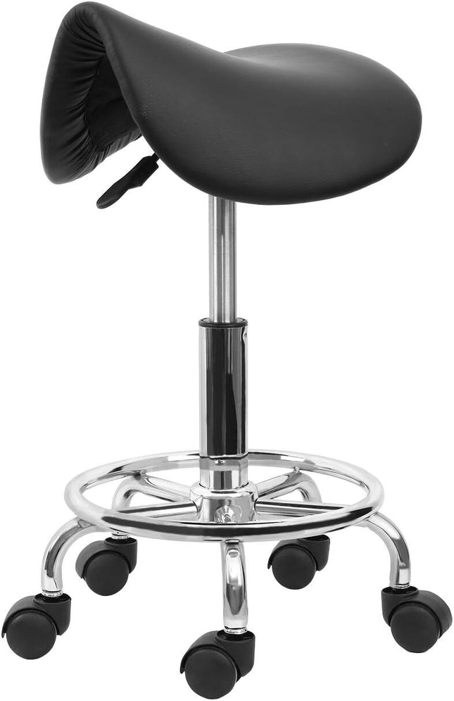 Saddle Salon Stool Massage Barber Hairdressing Swivel Chair Hydraulic Lift