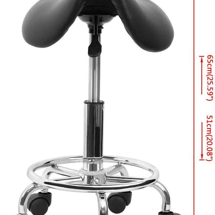 Saddle Salon Stool Massage Barber Hairdressing Swivel Chair Hydraulic Lift