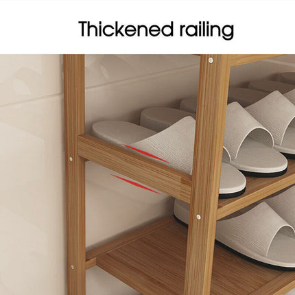 3 Tiers Layers Bamboo Shoe Rack Storage Organizer Wooden Stand Shelves
