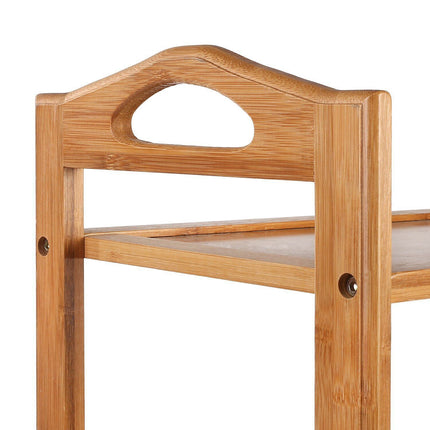 4 Tiers Layers Bamboo Shoe Rack Storage Organizer Wooden Stand Shelves
