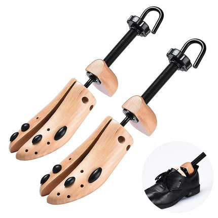 2 pcs / 1 pair Heavy-Duty Shoe Stretcher for Men | Loosens Tight Shoes with Strong Wood & Metal Construction Size 34-38
