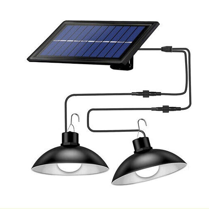 Outdoor Lamp LED Solar Flood Light Motion Sensor Security Wall Yard Street~Dual Head
