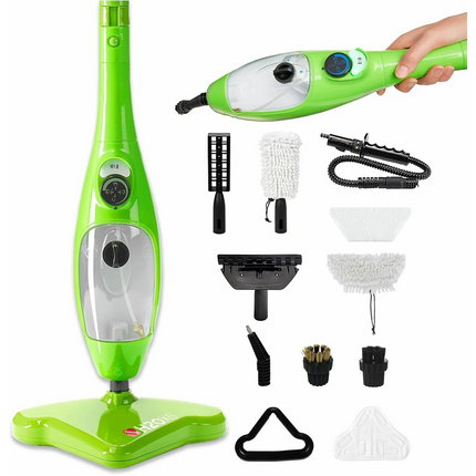 1300W 12-IN-1 Handheld Steam Mop Cleaner Carpet Floor Cleaning Steamer 400ml