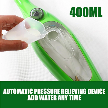 1300W 12-IN-1 Handheld Steam Mop Cleaner Carpet Floor Cleaning Steamer 400ml