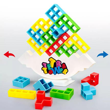 16PCS Tetra Tower Balance Stacking Blocks Game Team Toys Gifts for Kids