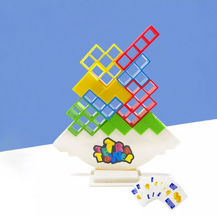 16PCS Tetra Tower Balance Stacking Blocks Game Team Toys Gifts for Kids