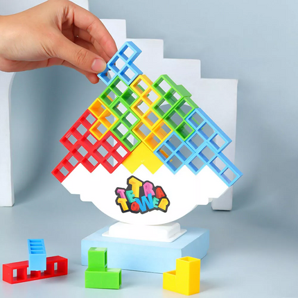 16PCS Tetra Tower Balance Stacking Blocks Game Team Toys Gifts for Kids