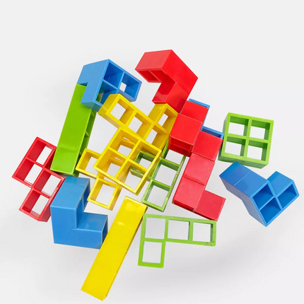 16PCS Tetra Tower Balance Stacking Blocks Game Team Toys Gifts for Kids