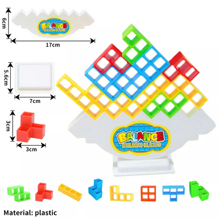 32PCS Tetra Tower Balance Stacking Blocks Game Team Toys Gifts for Kids