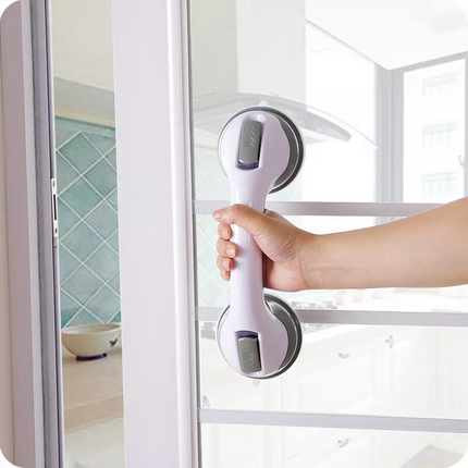 2xSafety Bathroom Aid Bath Shower Handle Grab Grip Towel Suction Rail Bar Handle