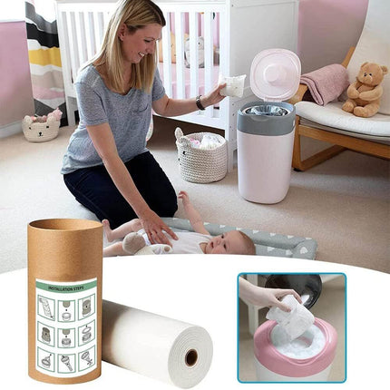 100M Nappy Bin Refill Kit Liner Film Compatible With For Tommee Tippee Sangenic