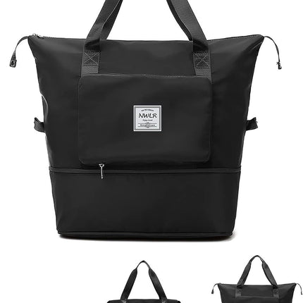 Travel Duffel Bag Large Capacity Folding Luggage Bags NewYeeca Expand Overnight Tote Bags for Women Men,Carry on Luggage Bag Weekender Overnight Bag,