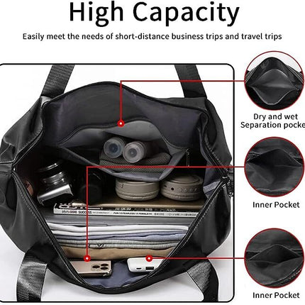 Travel Duffel Bag Large Capacity Folding Luggage Bags NewYeeca Expand Overnight Tote Bags for Women Men,Carry on Luggage Bag Weekender Overnight Bag,