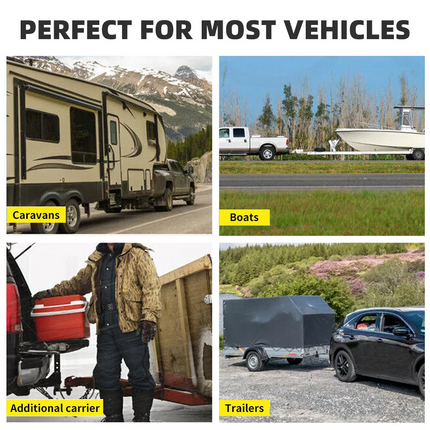 3500KG Adjustable Tow Bar Tongue 50mm Towbar Trailer Towbar Hitch Ball Mount