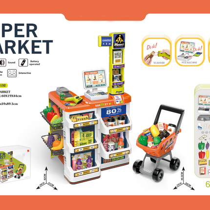 Kids Supermarket Playset