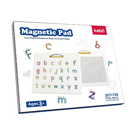 2 in 1 Double Sided Magnetic Drawing Board Alphabet Letter Tracing Board for 3+ Years Old Kid Model 2