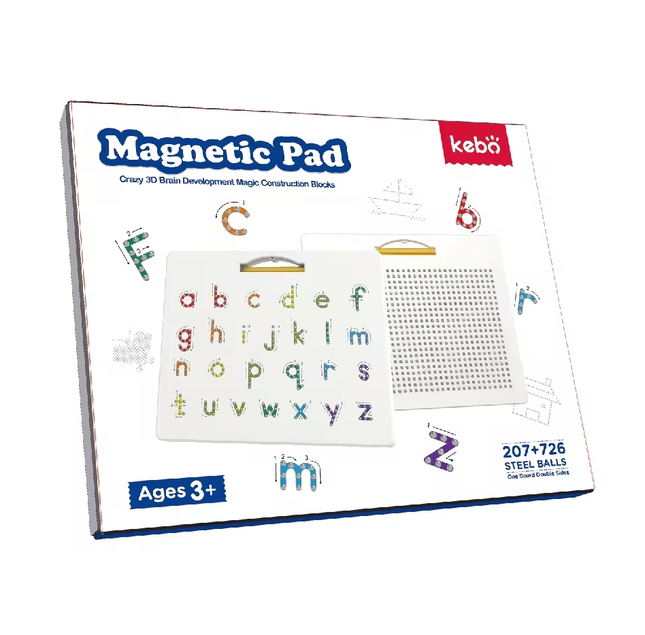 2 in 1 Double Sided Magnetic Drawing Board Alphabet Letter Tracing Board for 3+ Years Old Kid Model 2